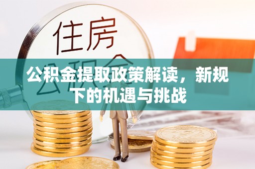 铁山公积金提取政策解读，新规下的机遇与挑战